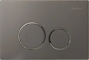 Клавиша смыва для унитаза Allen Brau Priority 9.20001.GR кнопка/графит, кольца/хром глянцевый Клавиша смыва для унитаза Allen Brau Priority 9.20001.GR кнопка/графит, кольца/хром глянцевый, 1