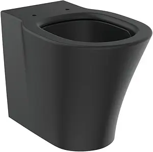 Унитаз приставной безободковый Ideal Standard Connect Air AquaBlade Silk Black черный матовый E0042V3 Унитаз приставной безободковый Ideal Standard Connect Air AquaBlade Silk Black черный матовый E0042V3, 1