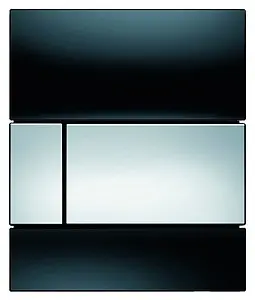 Клавиша смыва для писсуара TECEsquare Urinal 9242807 кнопка/хром глянцевый, панель/стекло черный Клавиша смыва для писсуара TECEsquare Urinal 9242807 кнопка/хром глянцевый, панель/стекло черный, 1