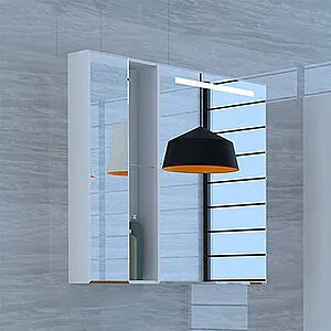 Шкаф-зеркало Aquaton Марко 80 белый 1A181102MO010, 3