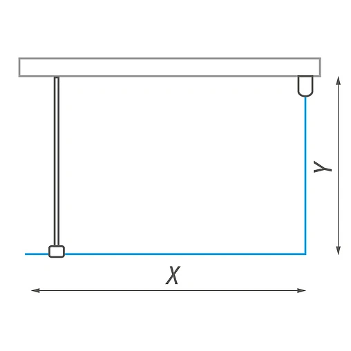 Душевое ограждение 1200x1000мм прозрачное стекло Roltechnik Walk WALK F/1200/1000 939-1200100-00-02