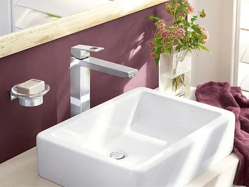 Смеситель для раковины Grohe Eurocube хром 23406000 Смеситель для раковины Grohe Eurocube хром 23406000