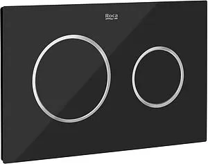 Клавиша смыва для унитаза Roca Duplo One PL-10 890189308 черное стекло/матовые кнопки Клавиша смыва для унитаза Roca Duplo One PL-10 890189308 черное стекло/матовые кнопки, 1
