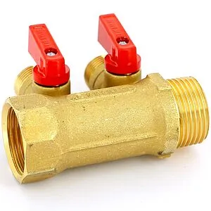 Коллектор запорный проходной 2 отвода 1"в/н x ½"к Tiemme NINO 1820006 Коллектор запорный проходной 2 отвода 1"в/н x ½"к Tiemme NINO 1820006, 3