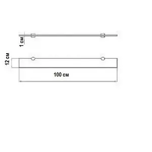 Полка Aquaton Турин серебро 1A121903TU780 Полка Aquaton Турин серебро 1A121903TU780, 3