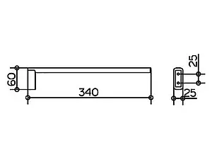 Полотенцедержатель Keuco Edition 400 хром 11522010000 Полотенцедержатель Keuco Edition 400 хром 11522010000, 4
