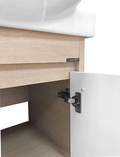 Тумба-умывальник напольная Comforty Киото 60 белый/сосна лоредо