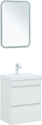 Тумба-умывальник подвесная Aquanet Нота New 50 белый глянец 00335416+00284237