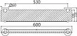 Полка Jaquar Continental чёрный матовый ACN-BLM-1171N