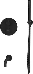 Термостат для 2 потребителей WHITECROSS Y black чёрный матовый YSET10BL, 3