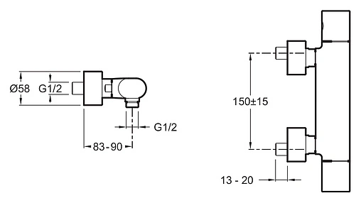 Смеситель для душа Jacob Delafon Talan хром E10108RU-CP Смеситель для душа Jacob Delafon Talan хром E10108RU-CP