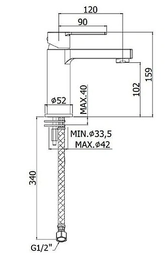 Смеситель для раковины Paffoni Ringo белый матовый RIN071BO