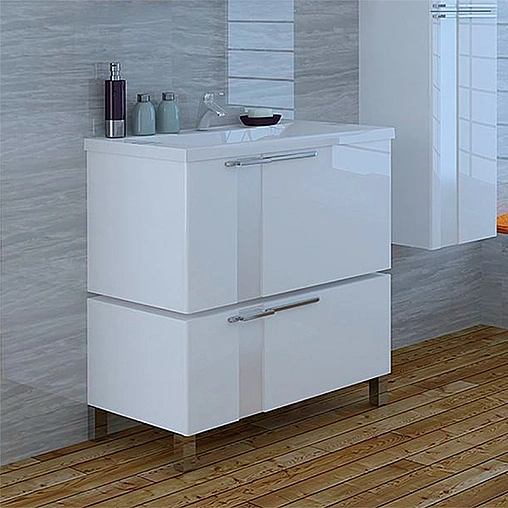 Тумба под умывальник подвесная Aquaton Марко 100 белый 1A190201MO010