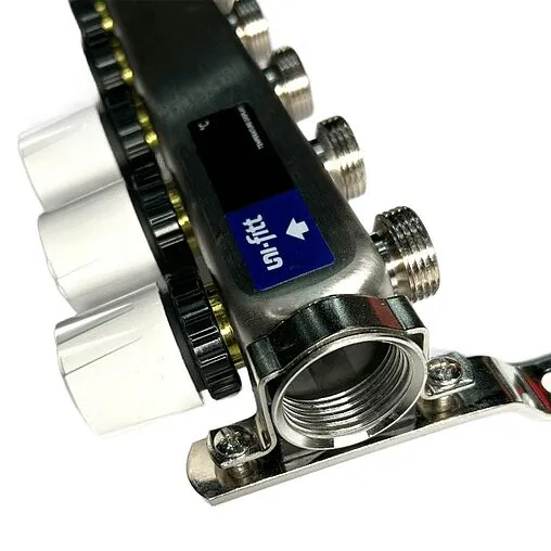 Группа коллекторная без расходомеров 6 отводов 1&quot;в/в x ¾&quot;ек Uni-fitt TECHNO 451W4306