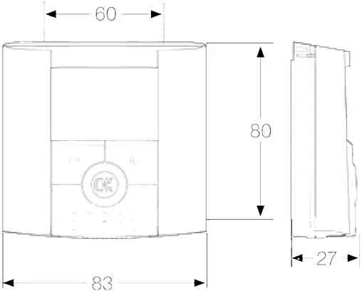 Проводной комнатный терморегулятор НО/НЗ 230В WATTS BT-D белый 10025806
