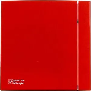 Вентилятор вытяжной Soler & Palau SILENT-100 CZ RED DESIGN 4C Вентилятор вытяжной Soler & Palau SILENT-100 CZ RED DESIGN 4C, 1