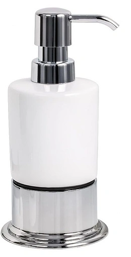 Дозатор для жидкого мыла Fixsen Best хром/белый FX-712