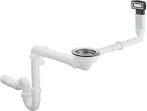 Сифон бутылочный для мойки с переливом Hansgrohe D14-10 43921800 Сифон бутылочный для мойки с переливом Hansgrohe D14-10 43921800, 1