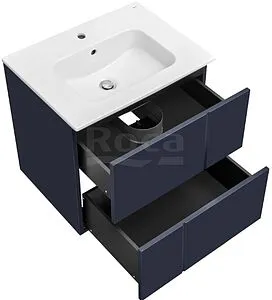 Тумба-умывальник подвесная Roca Luna 60 синий ZRU9307766+ Тумба-умывальник подвесная Roca Luna 60 синий ZRU9307766+, 3