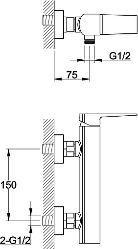 Смеситель для душа BelBagno Arlie хром ARL-ESDM-CRM Смеситель для душа BelBagno Arlie хром ARL-ESDM-CRM