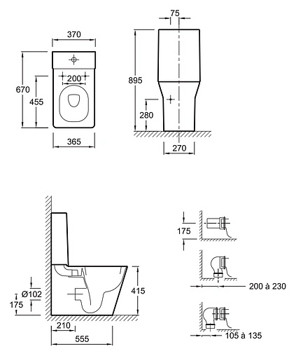 Унитаз-компакт Jacob Delafon Reve белый 5033K-00+E4809-00