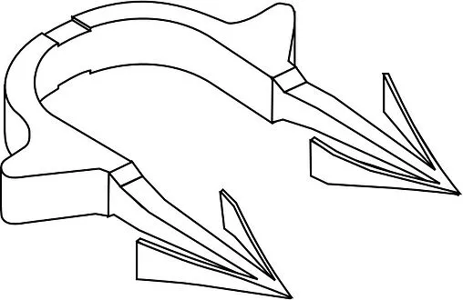 Скоба якорная для трубы в кассете 20мм Rehau 12623731002 Скоба якорная для трубы в кассете 20мм Rehau 12623731002