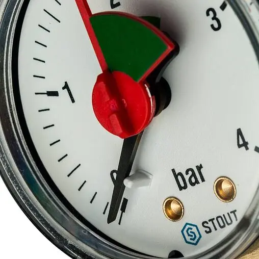 Манометр радиальный Stout 50мм 4 бар ¼&quot; SIM-0008-500408