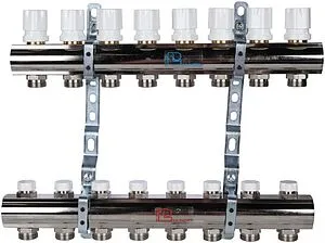 Группа коллекторная без расходомеров 8 отводов 1&quot;в/в x ¾&quot;ек Luxor CD 468M/8 15552708MN, 1