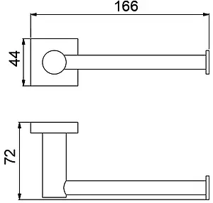 Держатель для запасных рулонов Timo Selene чёрный матовый 12035/03, 2