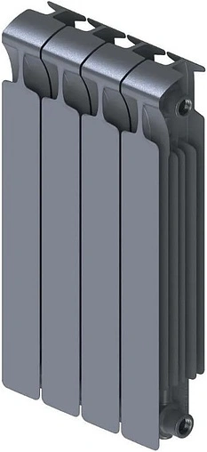 Радиатор биметаллический 4 секции Rifar Monolit 500 серый RM50004 tit