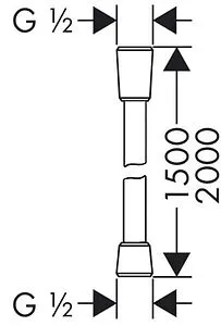 Шланг для душа растягивающийся от 1,5 до 2м Lemark Turn-Free 150см хром LE8039B, 2