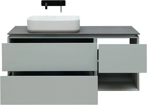 Тумба-умывальник подвесная Allen Brau Infinity 120 L папирус 1.21005.PWM+