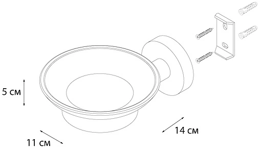 Мыльница Fixsen Modern сатин FX-51508 Мыльница Fixsen Modern сатин FX-51508