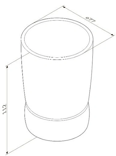 Стакан Am.Pm Sensation хром A3031300