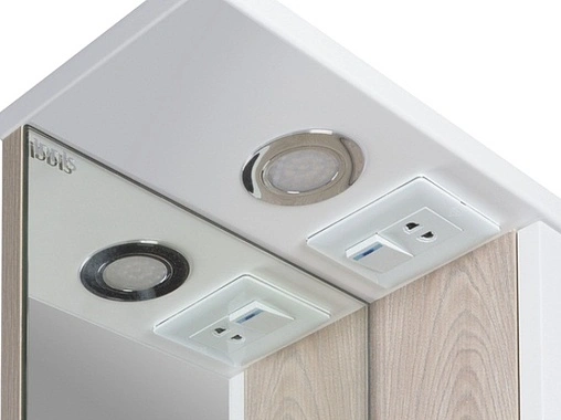 Шкаф-зеркало IDDIS Sena 50 R белый/дерево SEN5000i99