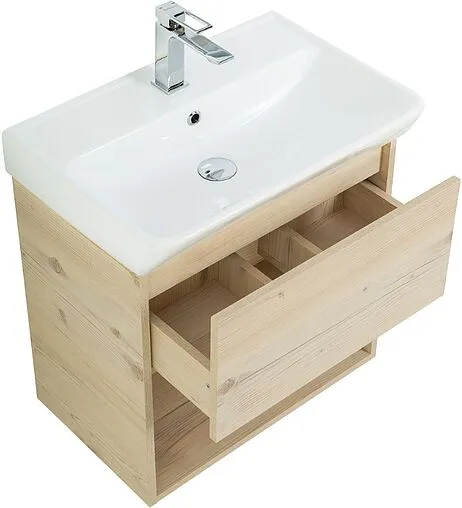 Тумба-умывальник подвесная BelBagno NEON 50 Pino Bianco NEON-500-1C-SO-PB+19050