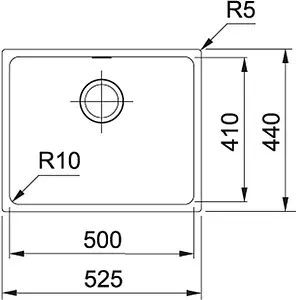 Мойка кухонная Franke Sirius SID 110-50 серый 144.0603.820 Мойка кухонная Franke Sirius SID 110-50 серый 144.0603.820, 2