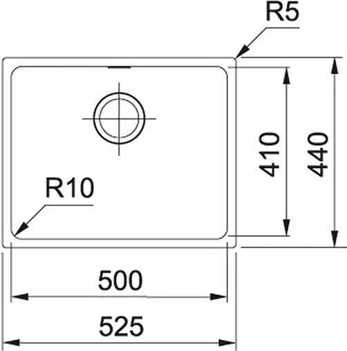 Мойка кухонная Franke Sirius SID 110-50 серый 144.0603.820