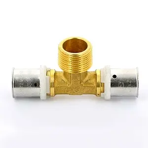 Тройник пресс переходной 20мм x ¾"н x 20мм Uni-fitt 708G7370 Тройник пресс переходной 20мм x ¾"н x 20мм Uni-fitt 708G7370, 4