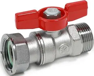 Кран шаровый с накидной гайкой ½"н x ¾"нг Giacomini R254PY003 Кран шаровый с накидной гайкой ½"н x ¾"нг Giacomini R254PY003, 1