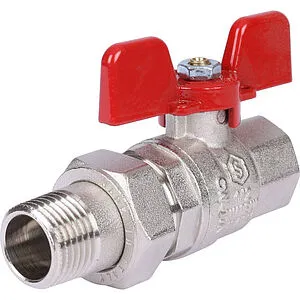 Кран шаровый с американкой ½"в x ½"н Stout ГОСТ Р 59553-2021 SVB-1007-200015 Кран шаровый с американкой ½"в x ½"н Stout ГОСТ Р 59553-2021 SVB-1007-200015, 1