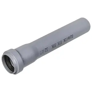 Труба канализационная внутренняя D=32мм L=1500мм Политэк Стандарт 113150, 1