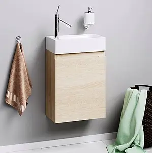 Тумба-умывальник подвесная Aqwella Leon-MP 40 дуб сонома Ln-MP.01.04/DS+T1.04.04D, 5