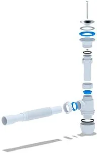 Сифон бутылочный для раковины Ани Пласт Юнг белый BM1015 Сифон бутылочный для раковины Ани Пласт Юнг белый BM1015, 3