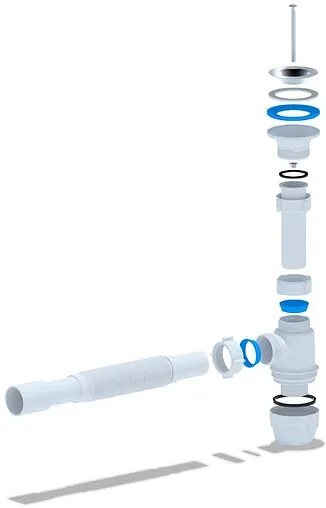 Сифон бутылочный для раковины Ани Пласт Юнг белый BM1015 Сифон бутылочный для раковины Ани Пласт Юнг белый BM1015