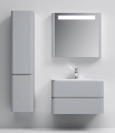 Тумба под умывальник подвесная Am.Pm Sensation 80 серый шелк M30FHX0802FG