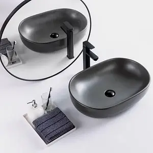 Раковина BelBagno 60 серый матовый BB1084-H311 Раковина BelBagno 60 серый матовый BB1084-H311, 3