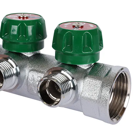 Коллектор регулирующий проходной 3 отвода ¾&quot;в/н x ½&quot;н Stout SMB-6849-341203