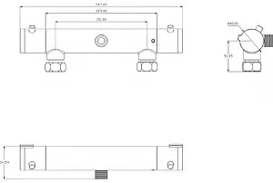 Термостат для душа Swedbe Mercury хром 9025 Термостат для душа Swedbe Mercury хром 9025, 2