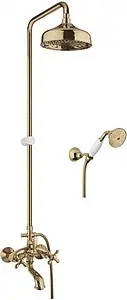 Душевая система со смесителем для ванны Fiore Margot бронза/белый 26ZZ0615 Душевая система со смесителем для ванны Fiore Margot бронза/белый 26ZZ0615, 1